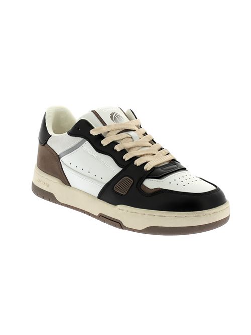 Off Court Og sneakers da uomo in pelle bianca e nera CRIME LONDON | 1830160